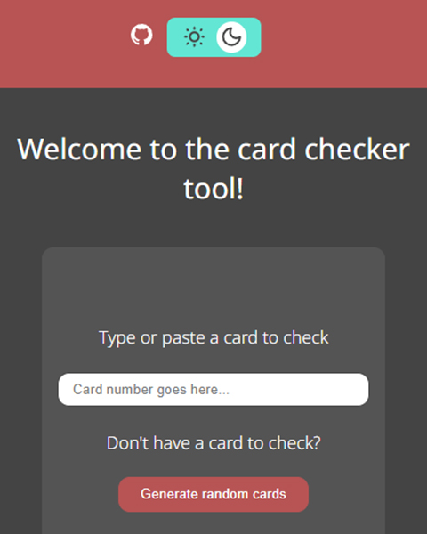 Credit Card Checker preview